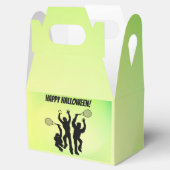 Zombie Tennis Player Halloween Bedankdoosjes (Geopend)