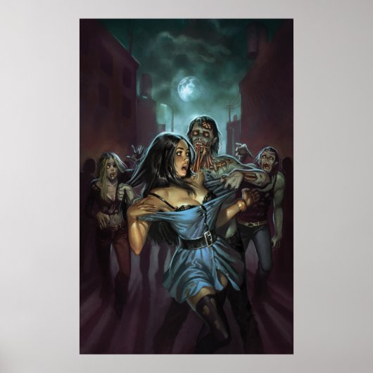 ZOMBIE TERRORS HOESJE AFBEELDING DOOR ALY FELL POSTER (Voorkant)