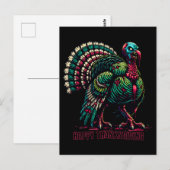 Zombie Thanksgiving Turkije Briefkaart (Voorkant / Achterkant)