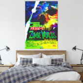 Zombie The Undode Star Green Canvas Afdruk (Insitu (Slaapkamer))