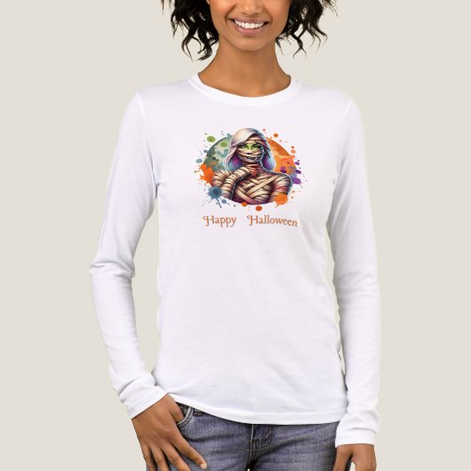 Zombie-thema-Halloween kostuums Tri-Blend Shirt (Voorkant volledig)