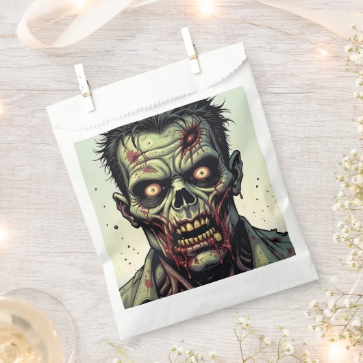 Zombie thema Halloween Party Bedankzakje (Geknipt)