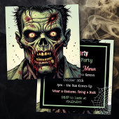 Zombie thema Halloween Party Kaart