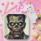 Zombie thema Halloween Party Papieren Bordje (Feest)