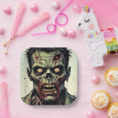 Zombie thema Halloween Party Papieren Bordje (Feest)