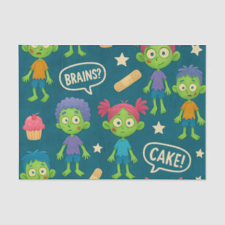 Zombie Tissue Paper Birthday Wrap Tissuepapier