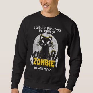 Zombie To Save My Cat Halloween Trui