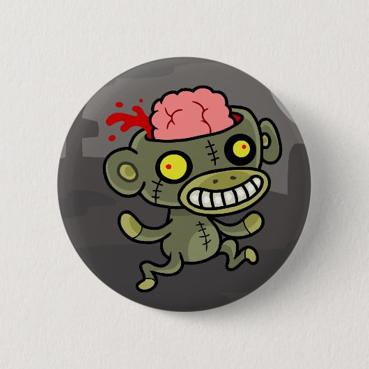 Zombie-toets Ronde Button 5,7 Cm (Voorkant)