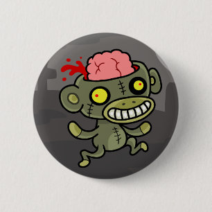 Zombie-toets Ronde Button 5,7 Cm