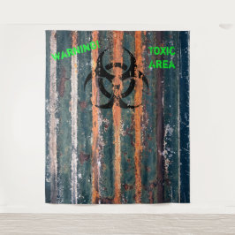 Zombie Toxic Zone Halloween Kostuum Feest Foto Wandkleed