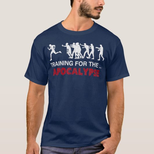 Zombie Training for the Apocalypse Running T-shirt (Voorkant)