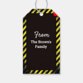 zombie trakteert halloween partij gunst cadeaulabel (Achterkant)