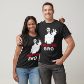 Zombie Treat Me Bro Halloween Funny Black custom T-shirt (Unisex)