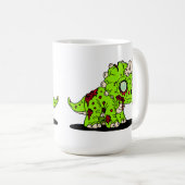 Zombie Triceratops Koffiemok (Voorkant rechts)