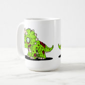 Zombie Triceratops Koffiemok (Voorkant links)