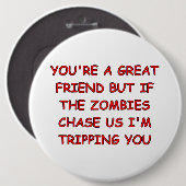Zombie Trip Ronde Button 6,0 Cm (Voorkant /achterkant)