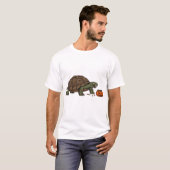 Zombie Turtle Candy Crawl - Griezeld Slow Hallowee T-shirt (Voorkant volledig)