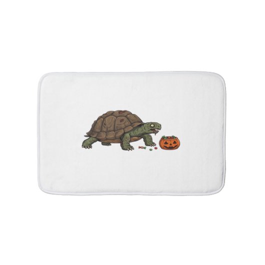 Zombie Turtle Candy Crawl - Spooky Slow Halloween  Badmat (Voorkant)