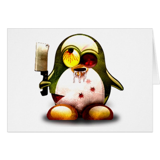 Zombie Tux (Linux Tux) (Voorkant Horizontaal)