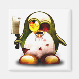 Zombie Tux (Linux Tux) Magneet