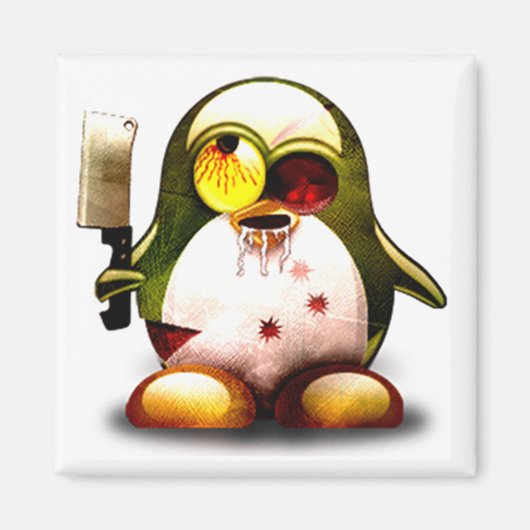 Zombie Tux (Linux Tux) Magneet (Voorkant)