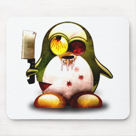 Zombie Tux (Linux Tux) Muismat (Voorkant)