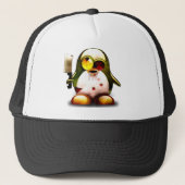 Zombie Tux (Linux Tux) Trucker Pet (Voorkant)
