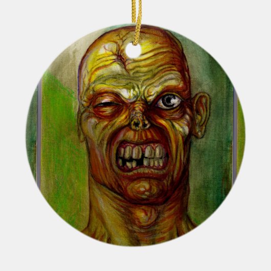 ZOMBIE UGLY FACE ORNAMENT (Voorkant)