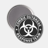 Zombie uitbraak reactie team magneet (Voorkant / Achterkant)