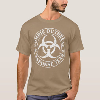 Zombie Uitbraak Respons Team Witte Versie jongen T-shirt