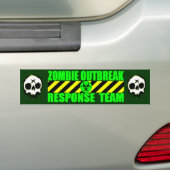 Zombie-uitbraakreactieteam Bumpersticker (Op auto)