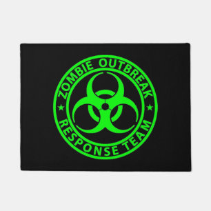 Zombie-uitbraakreactieteam Neon Groen Deurmat