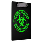 Zombie-uitbraakreactieteam Neon Groen Klembord (Rechts)