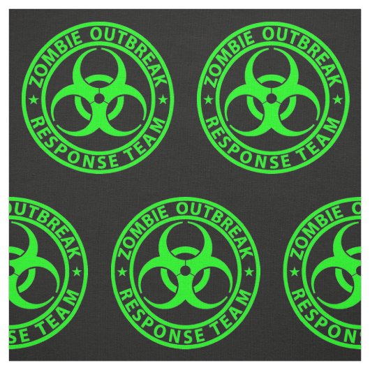 Zombie-uitbraakreactieteam Neon Groen Stof (Swatch)