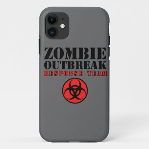 zombie-uitbraakresponsteam biologisch risico lopen iPhone 11 hoesje