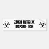 Zombie-uitbraakresponsteam Bumpersticker (Voorkant)