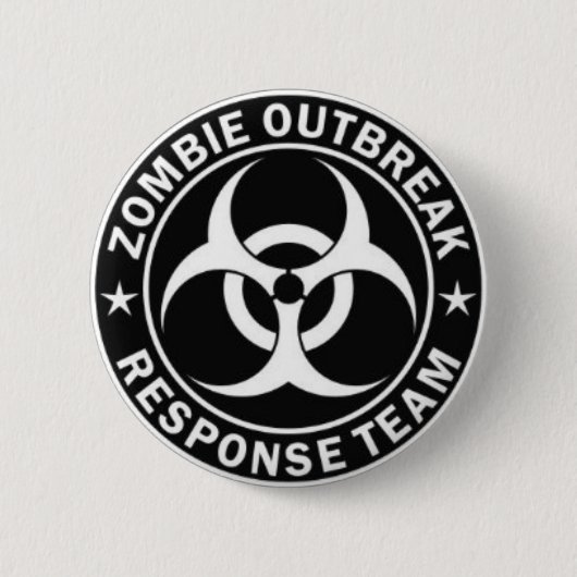 zombie-uitbraakteam ronde button 5,7 cm (Voorkant)
