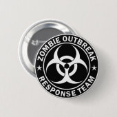 zombie-uitbraakteam ronde button 5,7 cm (Voorkant /achterkant)