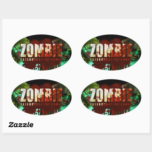 Zombie uitroeiing Sticker (Vel)