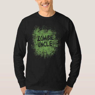 Zombie uncle cool lazy halloween costume zombies f t-shirt