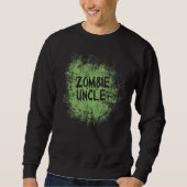 Zombie uncle cool lazy halloween costume zombies f trui (Voorkant)