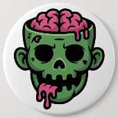 Zombie Undead  Ronde Button 6,0 Cm (Voorkant)
