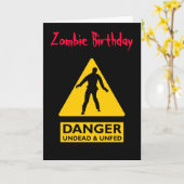 Zombie Undead & Unfed Kaart (Gele Bloem)