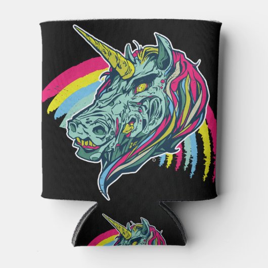 Zombie Unicorn Blikjeskoeler (Voorkant)