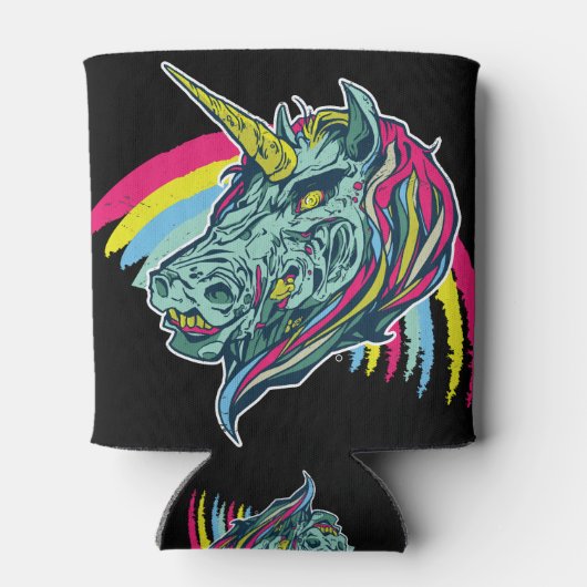 Zombie Unicorn Blikjeskoeler (Achterkant)