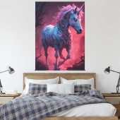 Zombie Unicorn Canvas Afdruk (Insitu (Slaapkamer))