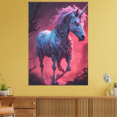 Zombie Unicorn Canvas Afdruk (Insitu (Woonkamer))