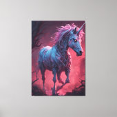 Zombie Unicorn Canvas Afdruk (Voorkant)