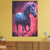 Zombie Unicorn Canvas Afdruk (Insitu (Woonkamer))