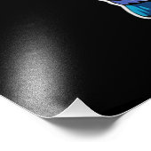 Zombie Unicorn Dabbing Skeleton Foto Afdruk (Hoek)